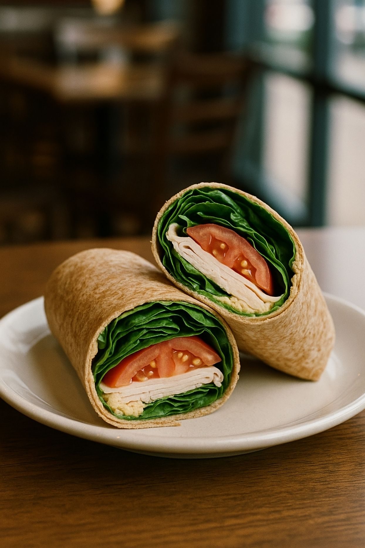 Turkey and Spinach Wrap.